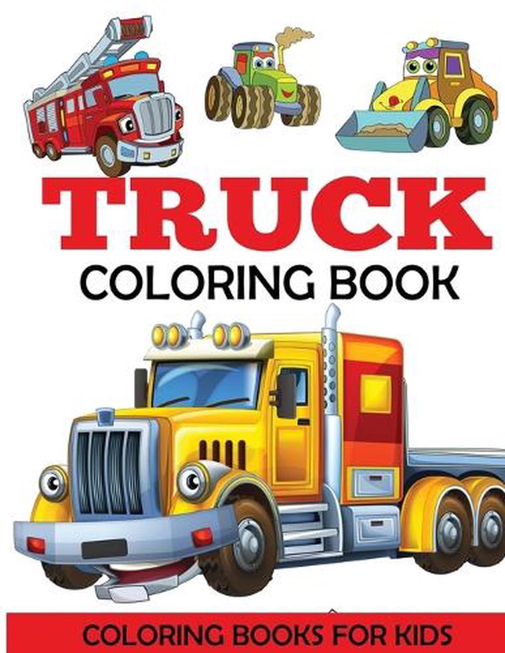 Truck Coloring Book, 9781947243125