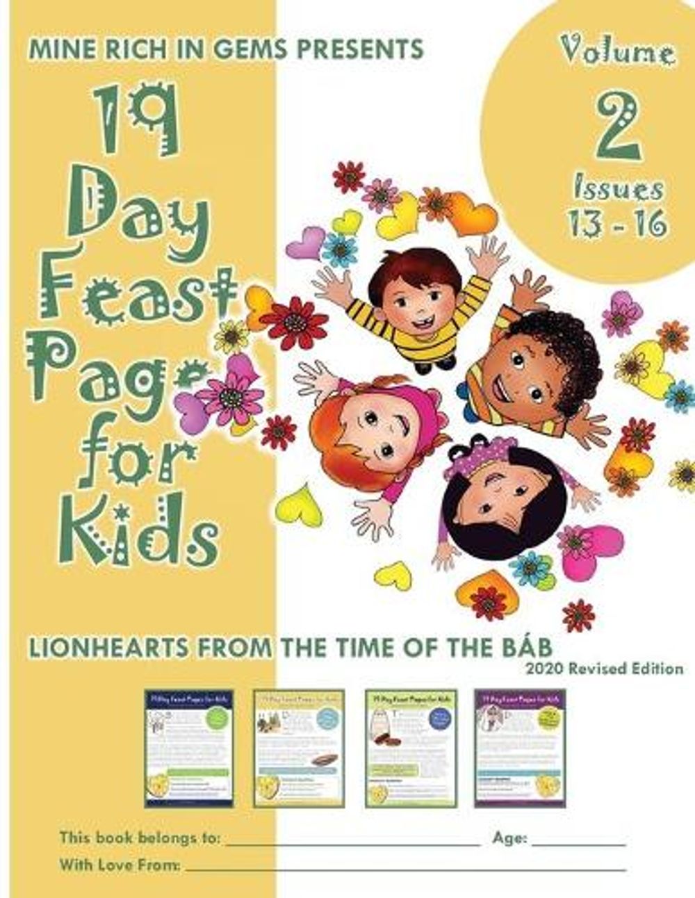 19 Day Feast Pages for Kids Volume 2 / Book 4 by Mine Rich in Gems - ISBN: 9781947485594