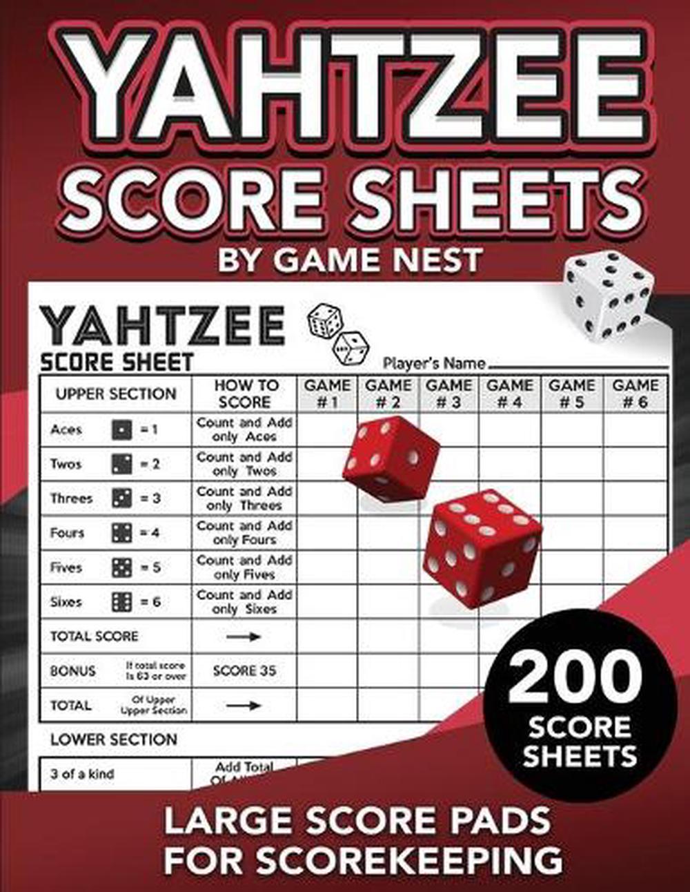 Yahtzee Score Sheets, 9781951791230