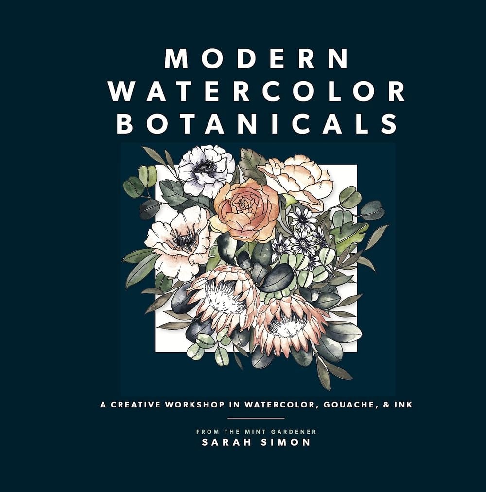 Modern Watercolor Botanicals by Sarah Simon - ISBN: 9781958803219