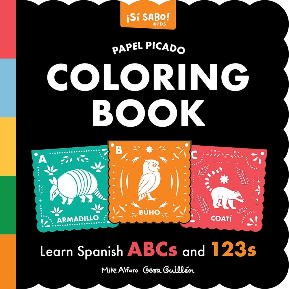 Papel Picado Spanish Coloring Book by Mike Alfaro - ISBN: 9781963183863