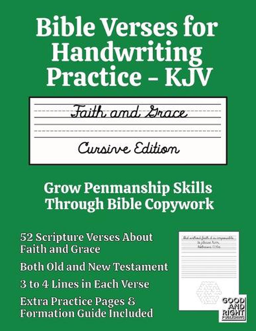 Bible Verses for Handwriting Practice - KJV by Good And Right ...