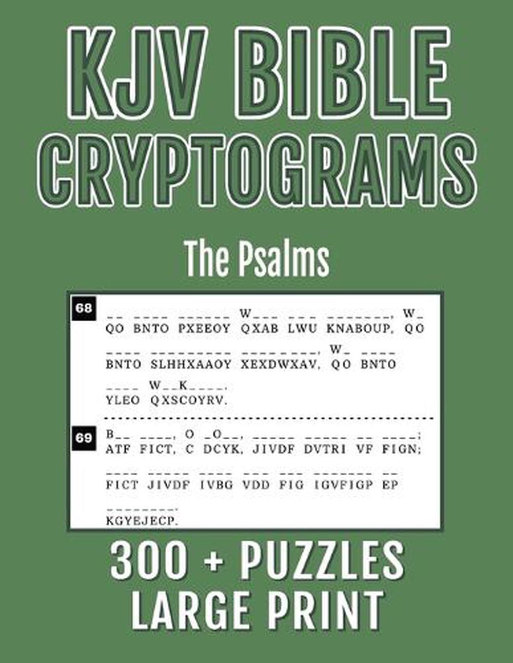 KJV Bible Cryptograms Large Print by Good And Right Publishing ...