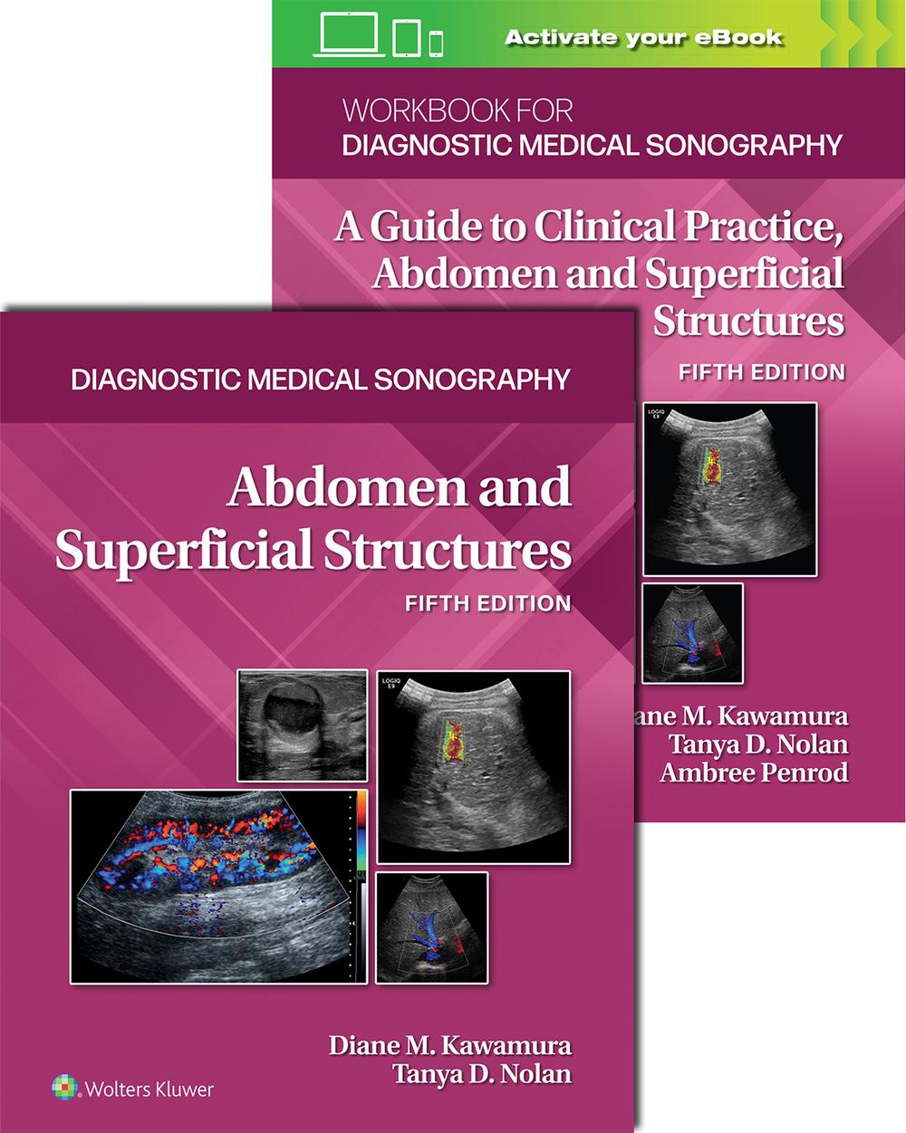 Package of Diagnostic Medical Sonography: Abdomen and      Superficial Structures and Student Workbook, 5e, 5th Edition, 9781975214036