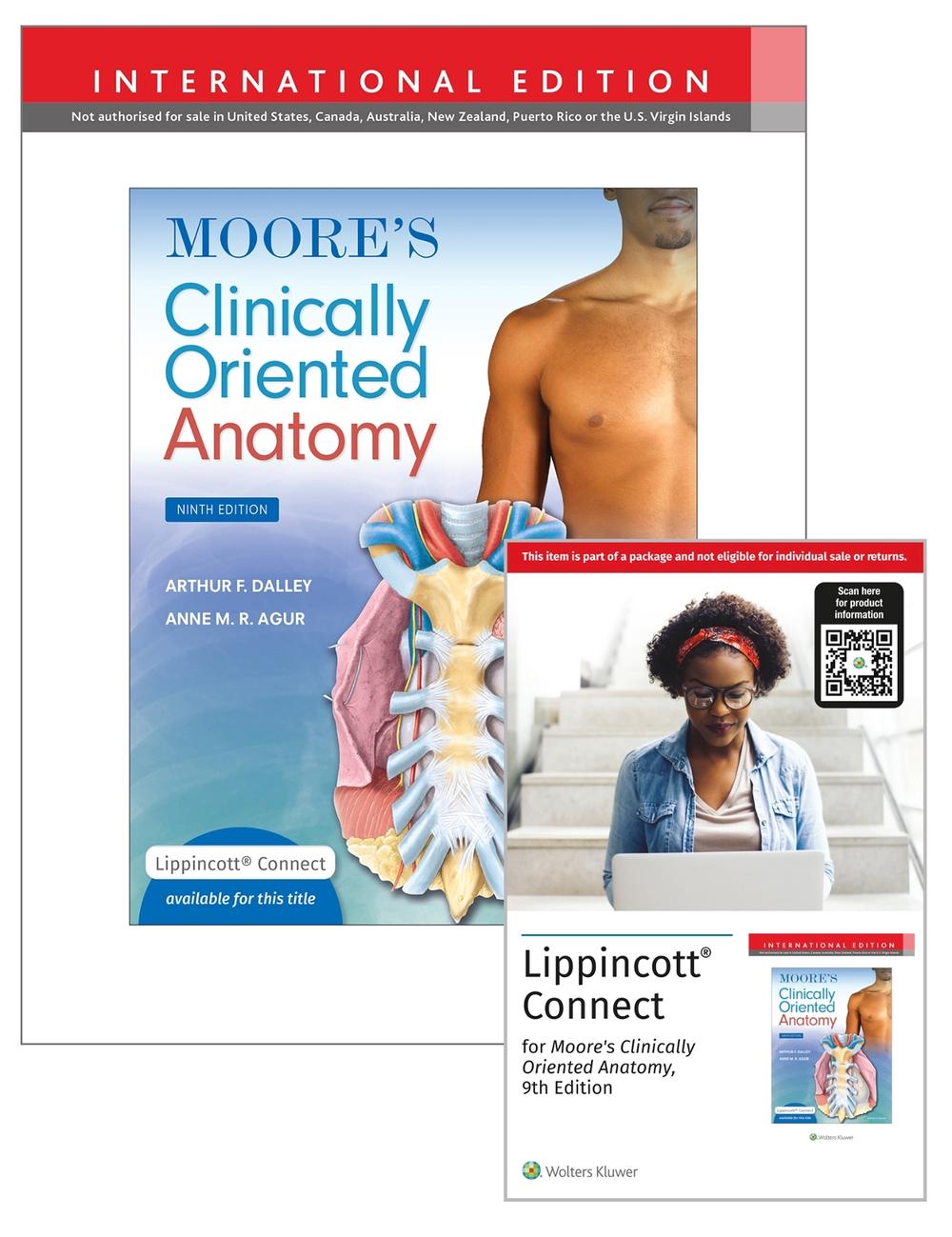 Moore's Clinically Oriented Anatomy 9e Lippincott Connect International Edition Print Book and Digital Access Card Package, 9781975215392