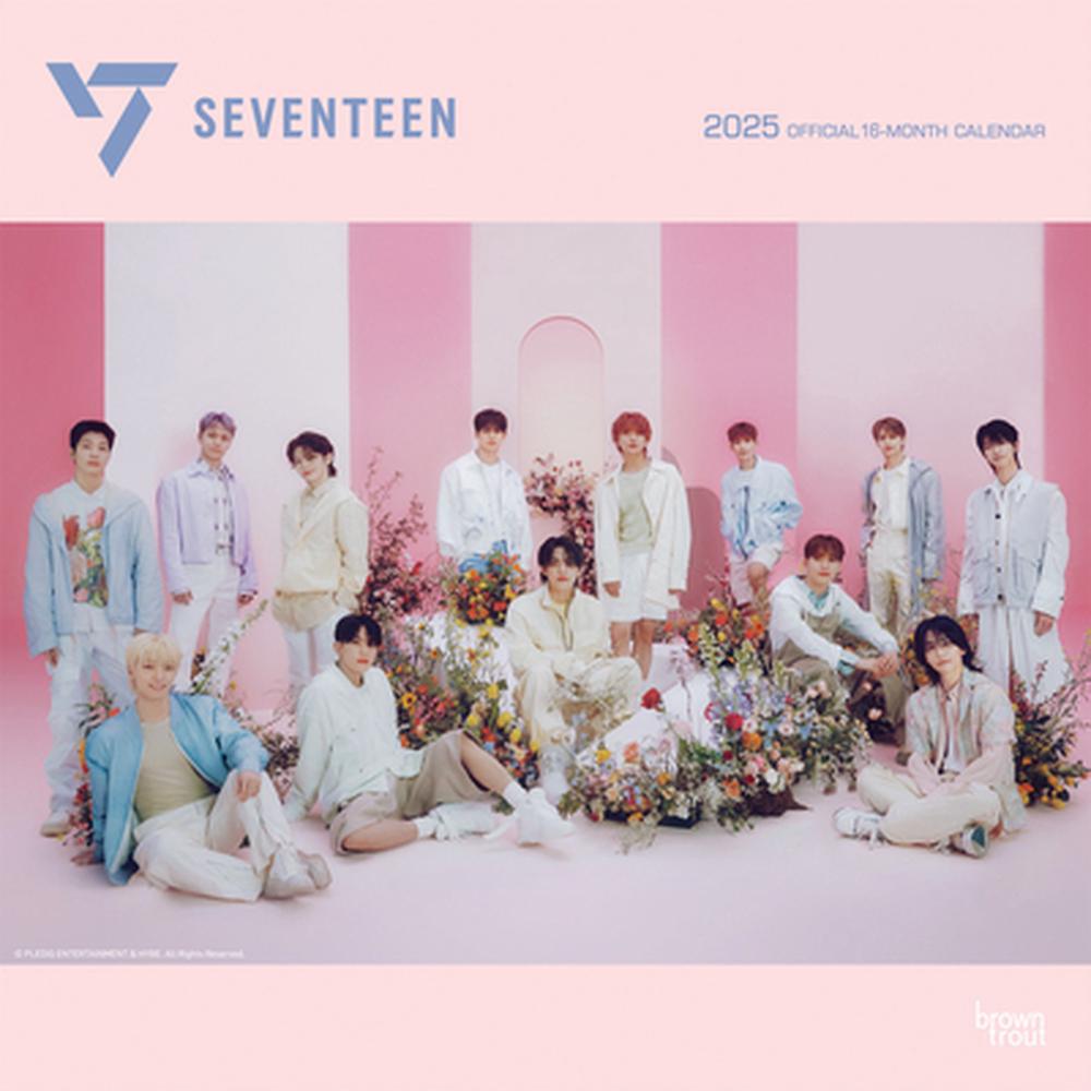 Seventeen Official 2025 12 X 24 Inch Monthly Square Wall Calendar Plastic-Free, 9781975483180