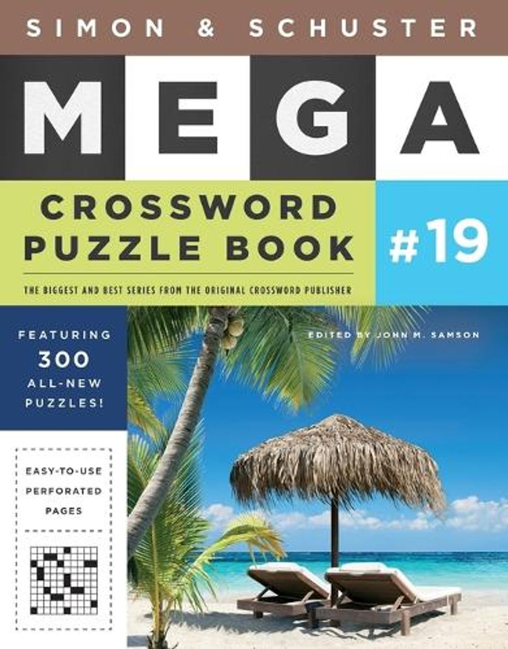 Simon & Schuster Mega Crossword Puzzle Book #19 by John M. Samson - ISBN: 9781982109646