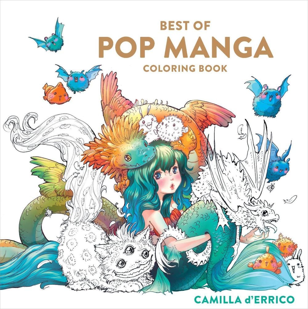 Best of Pop Manga Coloring Book by Camilla D'Errico - ISBN: 9781984862761