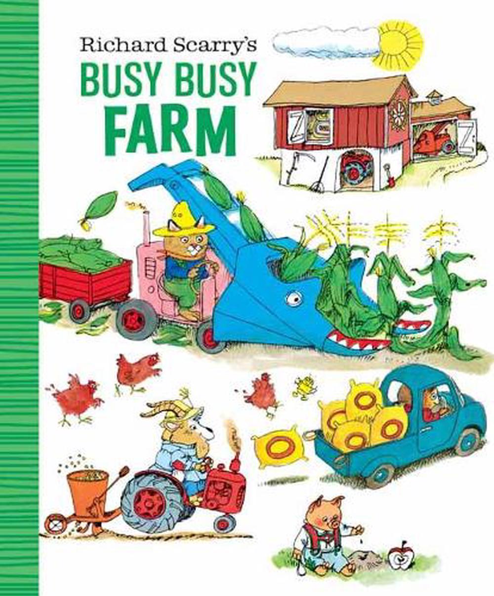 Richard Scarry's Busy Busy Farm by Richard Scarry, Board Book,  9781984894236