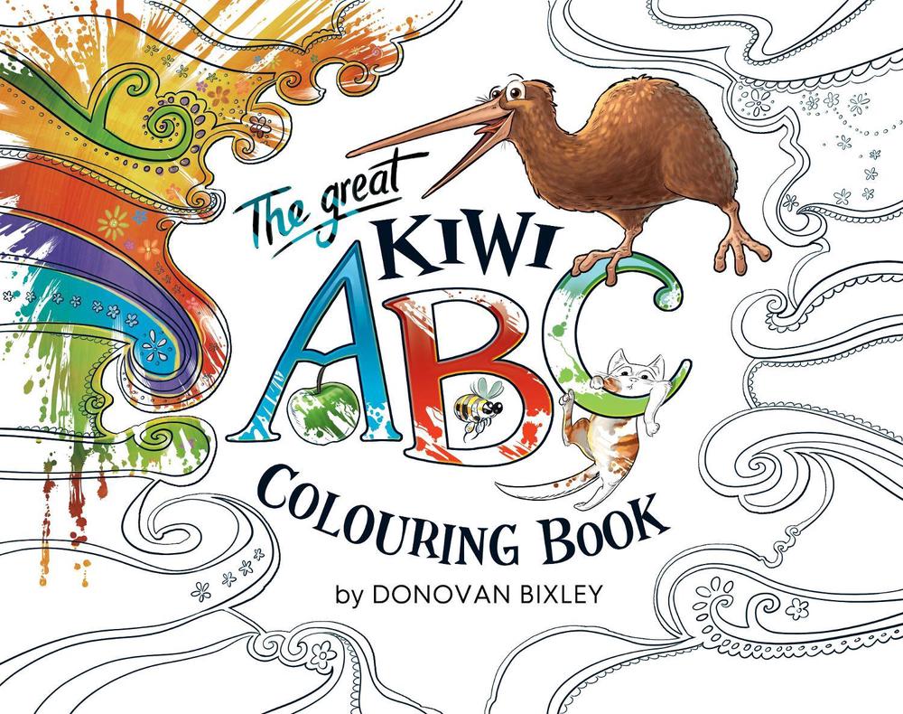 The Great Kiwi ABC Colouring Book, 9781988516547