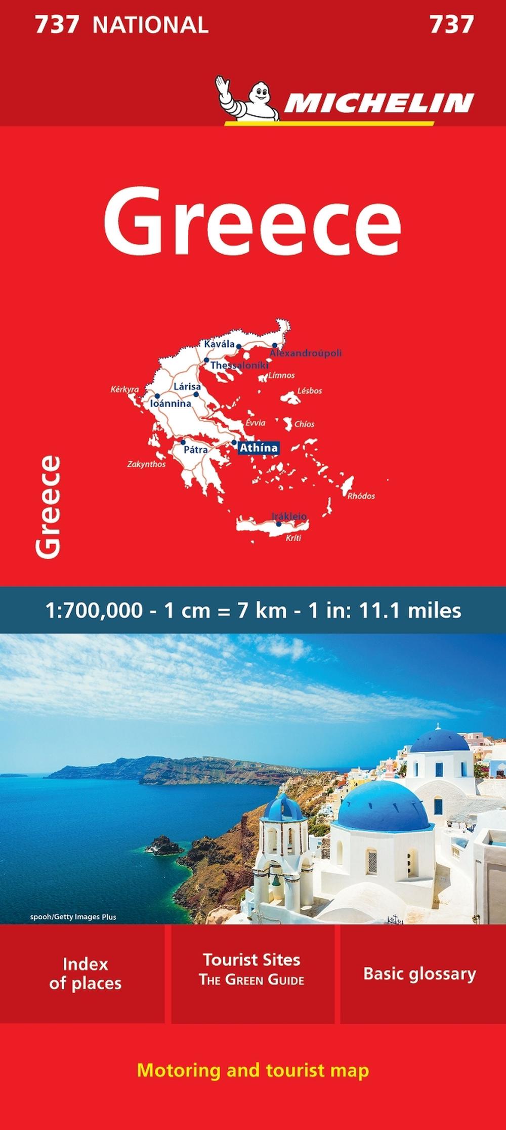 Greece - Michelin National Map 737, 9782067172012