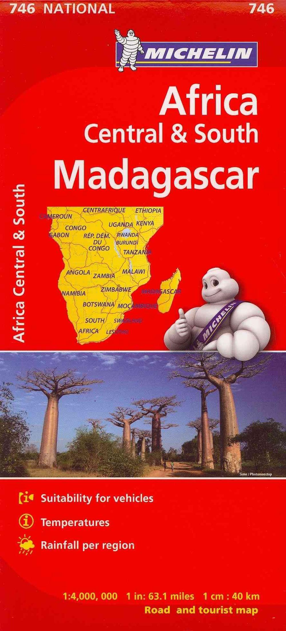 Michelin Map Africa Central South and Madagascar 746 by Michelin Travel ...