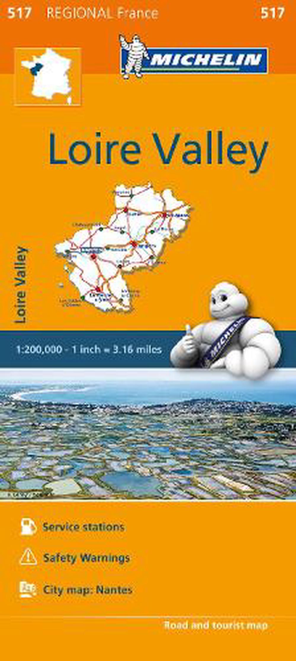 Michelin Regional Maps France Loire Valley Map 517 By Michelin Travel