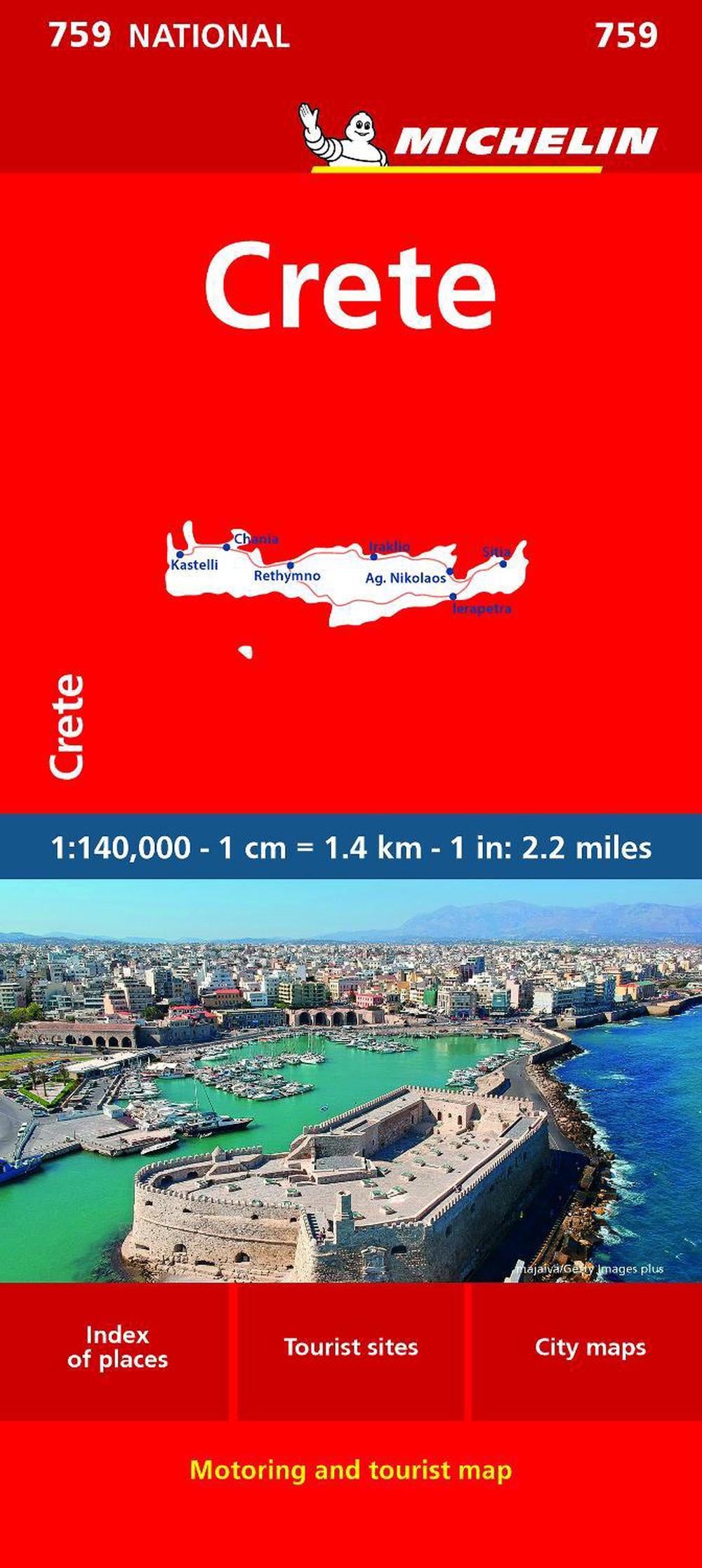 Crete - Michelin National Map 759 by Michelin - ISBN: 9782067259669