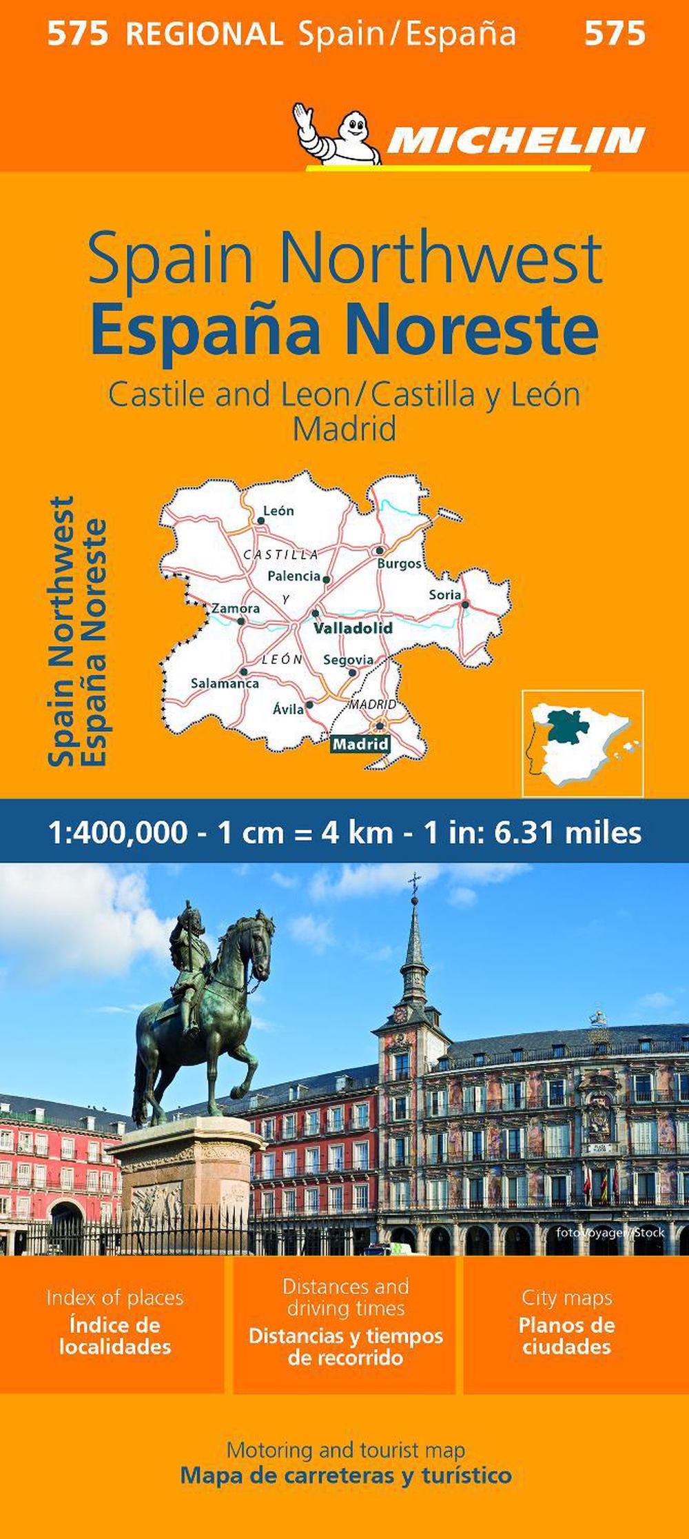 Espana Noroeste : Castilla y Leon, Madrid- Michelin Regional Map 575, 9782067259874