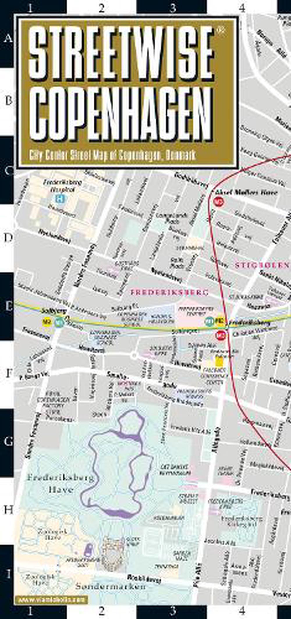 Streetwise Copenhagen Map - Laminated City Center Street Map of ...