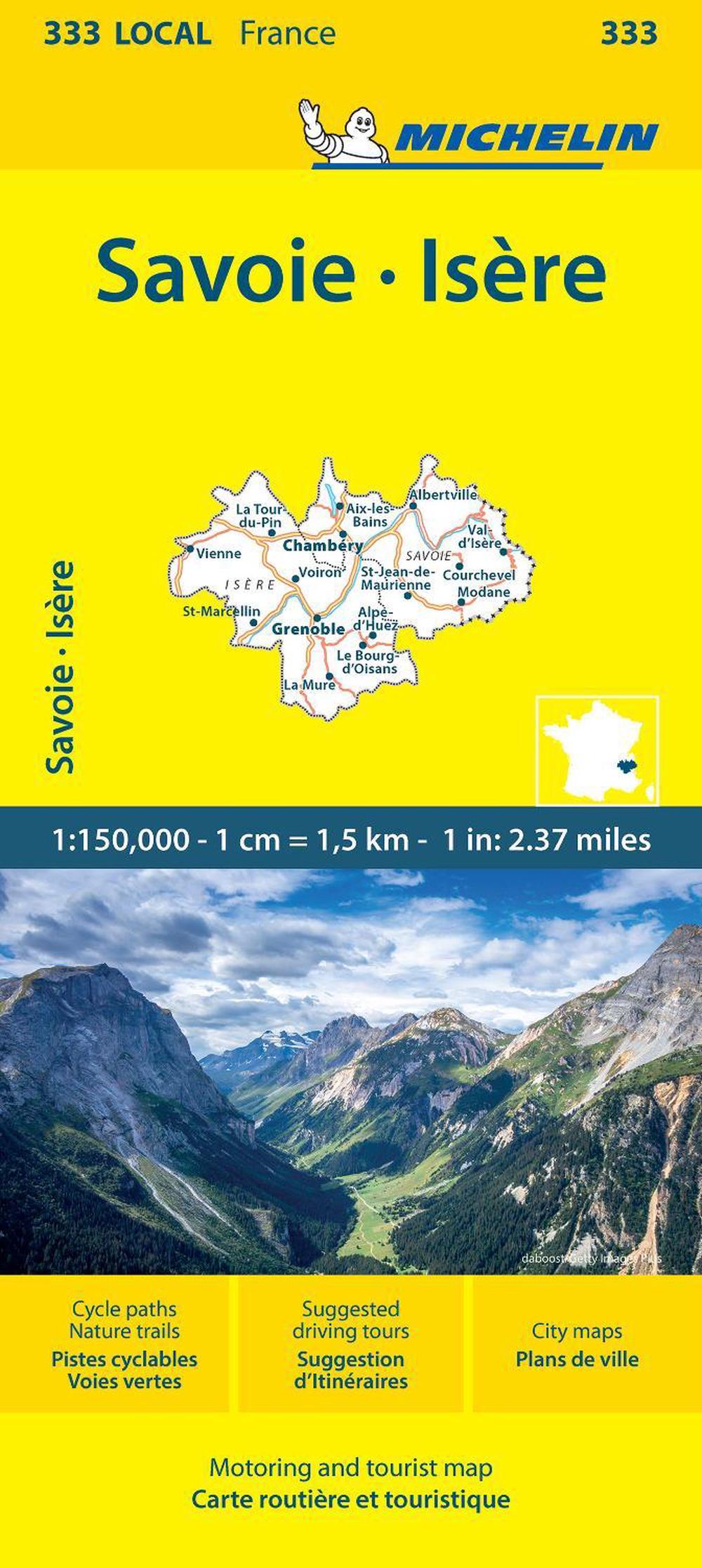 Isere Savoie - Michelin Local Map 333, 9782067263079