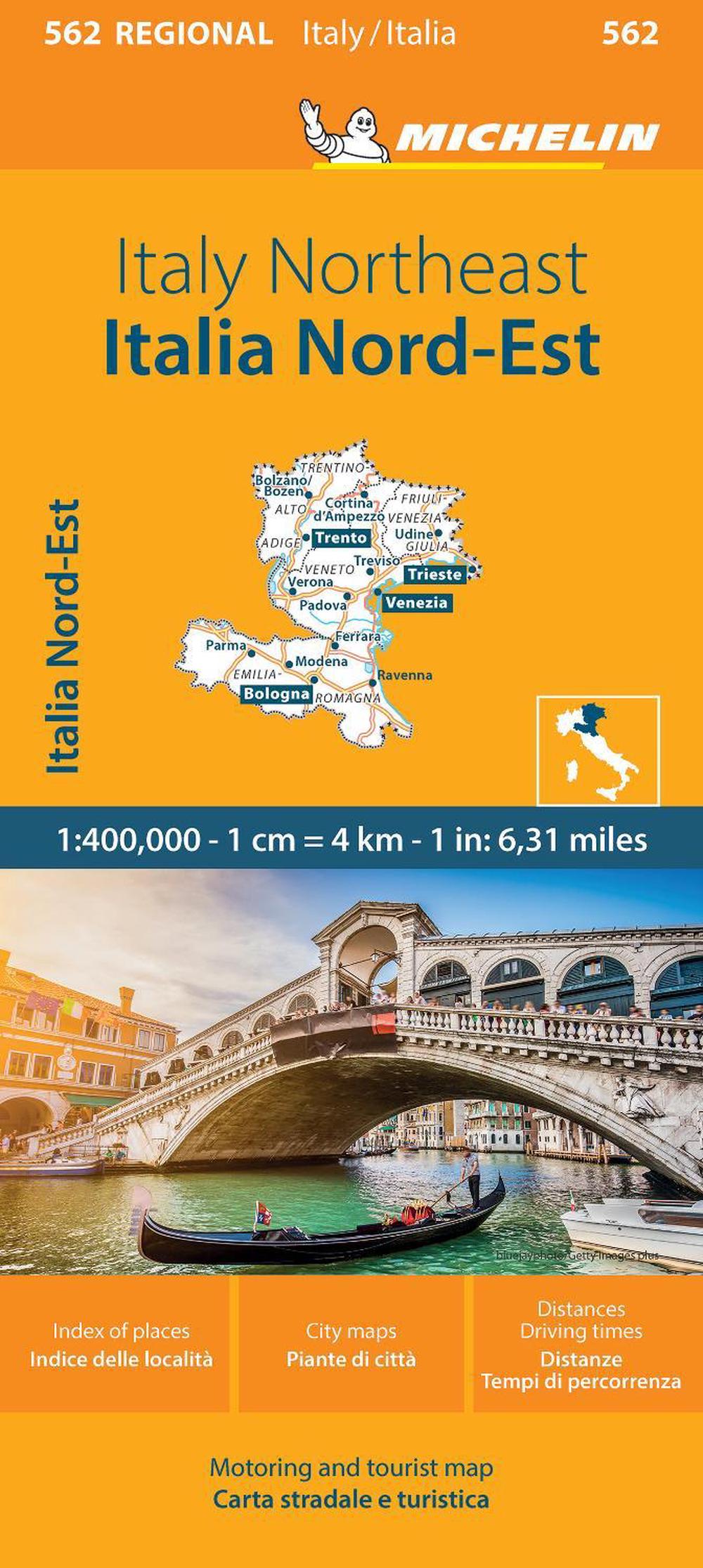 Italy Northeast - Michelin Regional Map 562, 9782067263130
