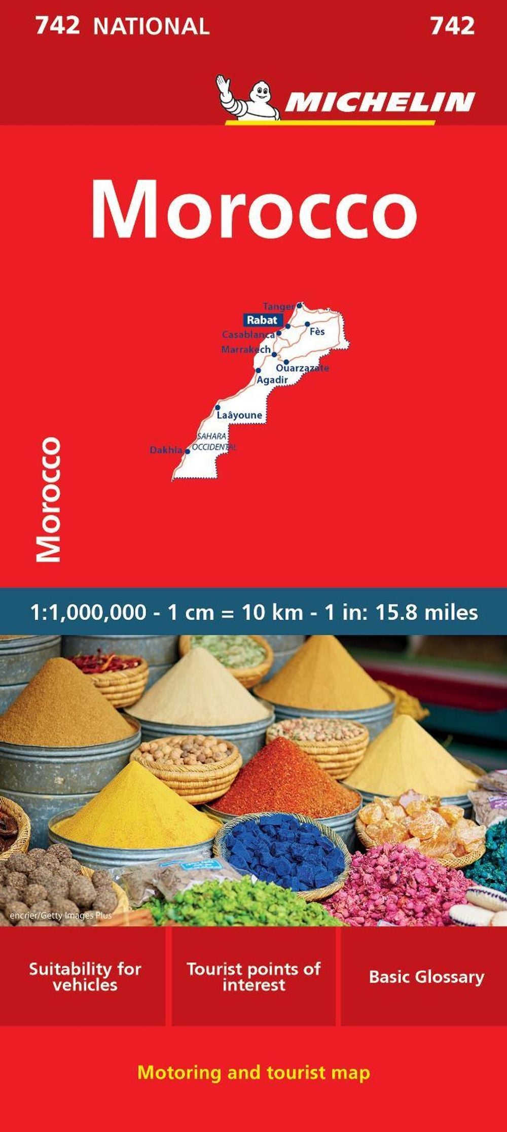 Morocco - Michelin National Map 742 by Michelin - ISBN: 9782067263987