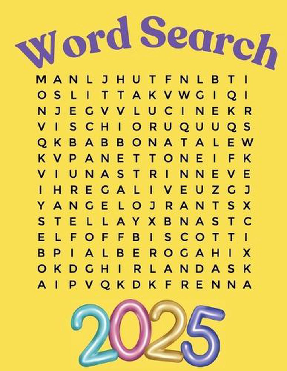 Word Search Puzzle Book 2025 Large Print by Laura Bidden, Paperback