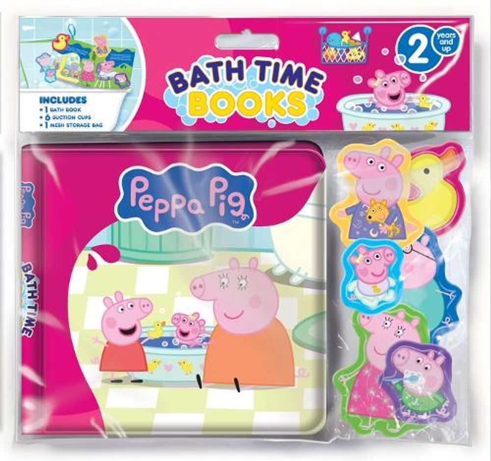 Hasbro Peppa Pig Bath Time Book by PHIDAL PUBLISHING INC. - ISBN: 9782764372388