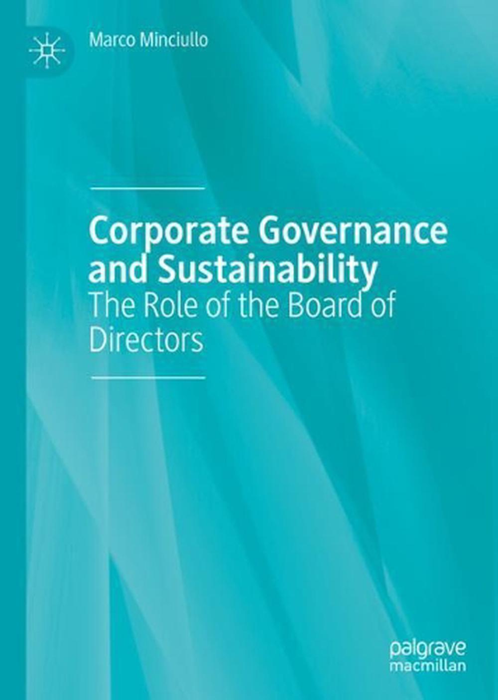 Corporate Governance and Sustainability, 9783030188849
