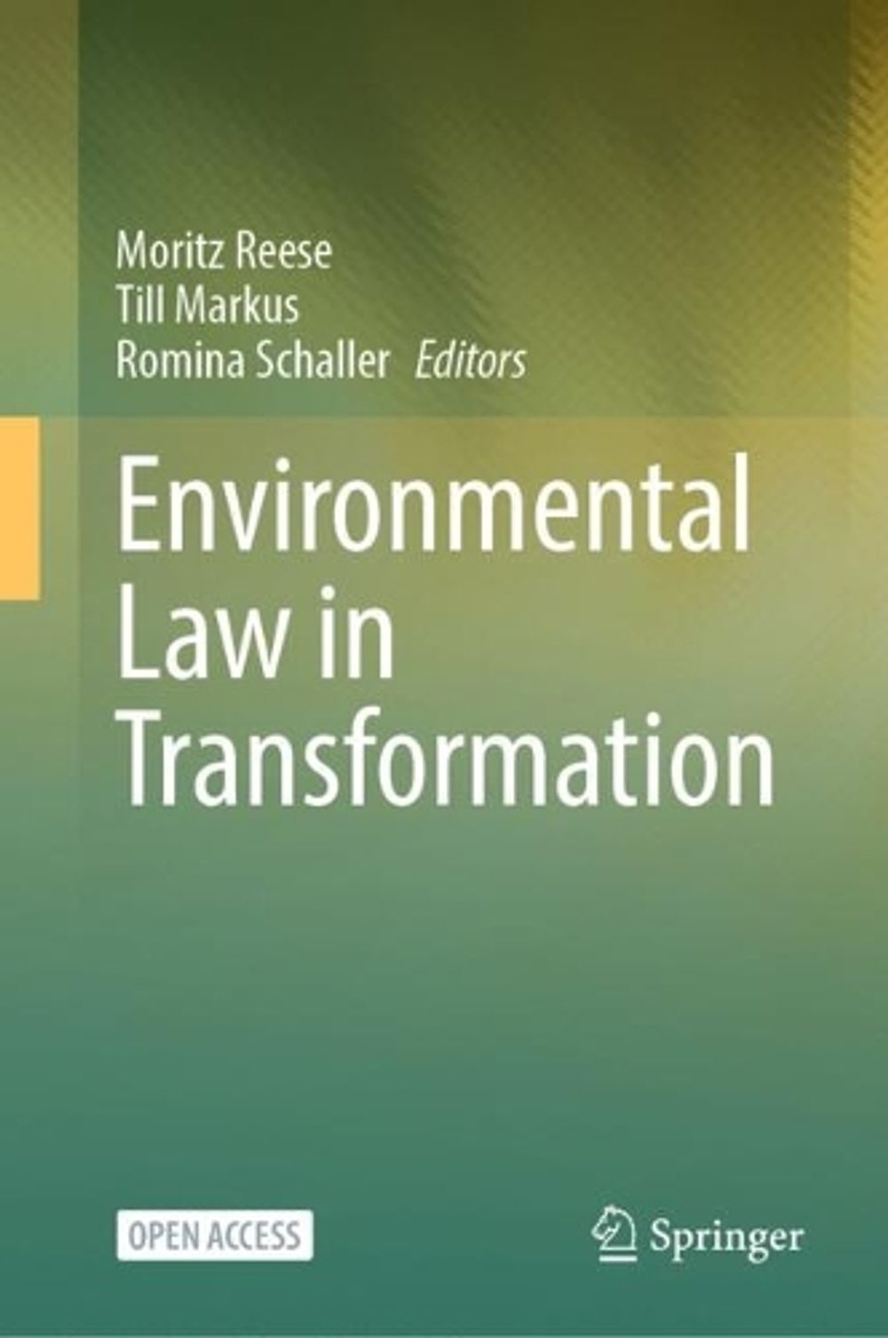 Environmental Law in Transformation by Moritz Reese - ISBN: 9783032315663