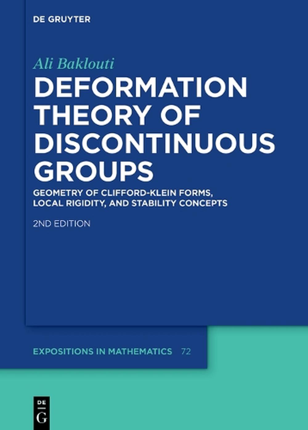 Deformation Theory of Discontinuous Groups, 9783111634197