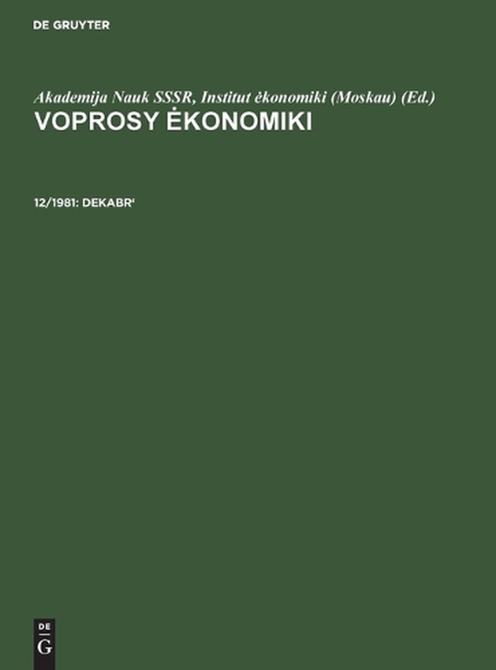 Dekabr', 9783112622735