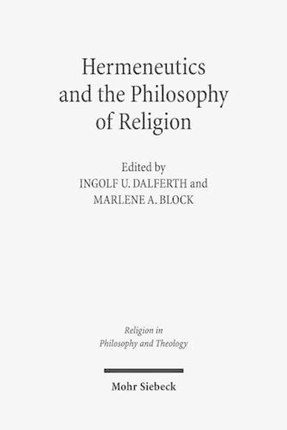 Hermeneutics and the Philosophy of Religion: The Legacy of Paul Ricoeur ...