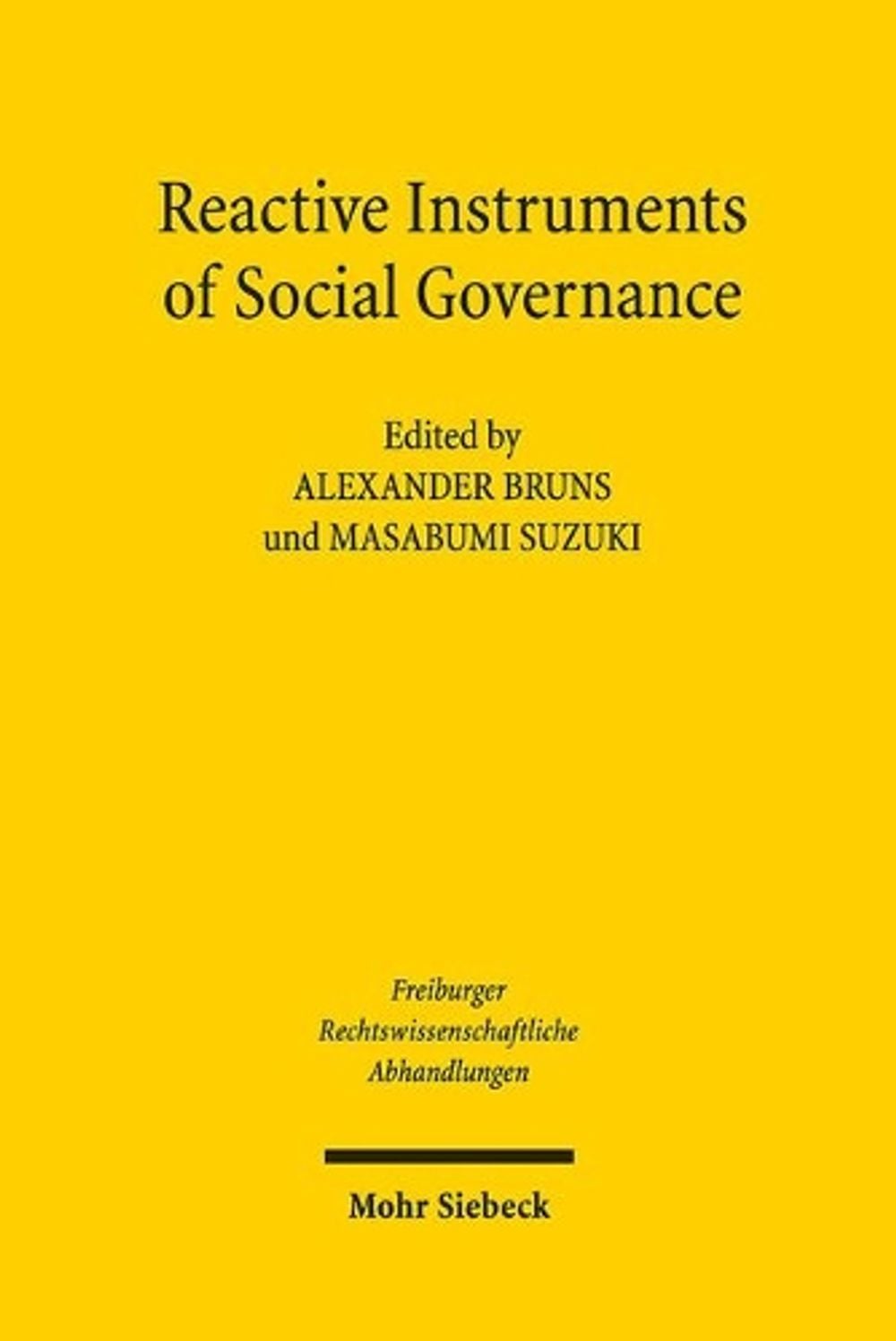 Reactive Instruments of Social Governance by Alexander Bruns - ISBN: 9783161576546