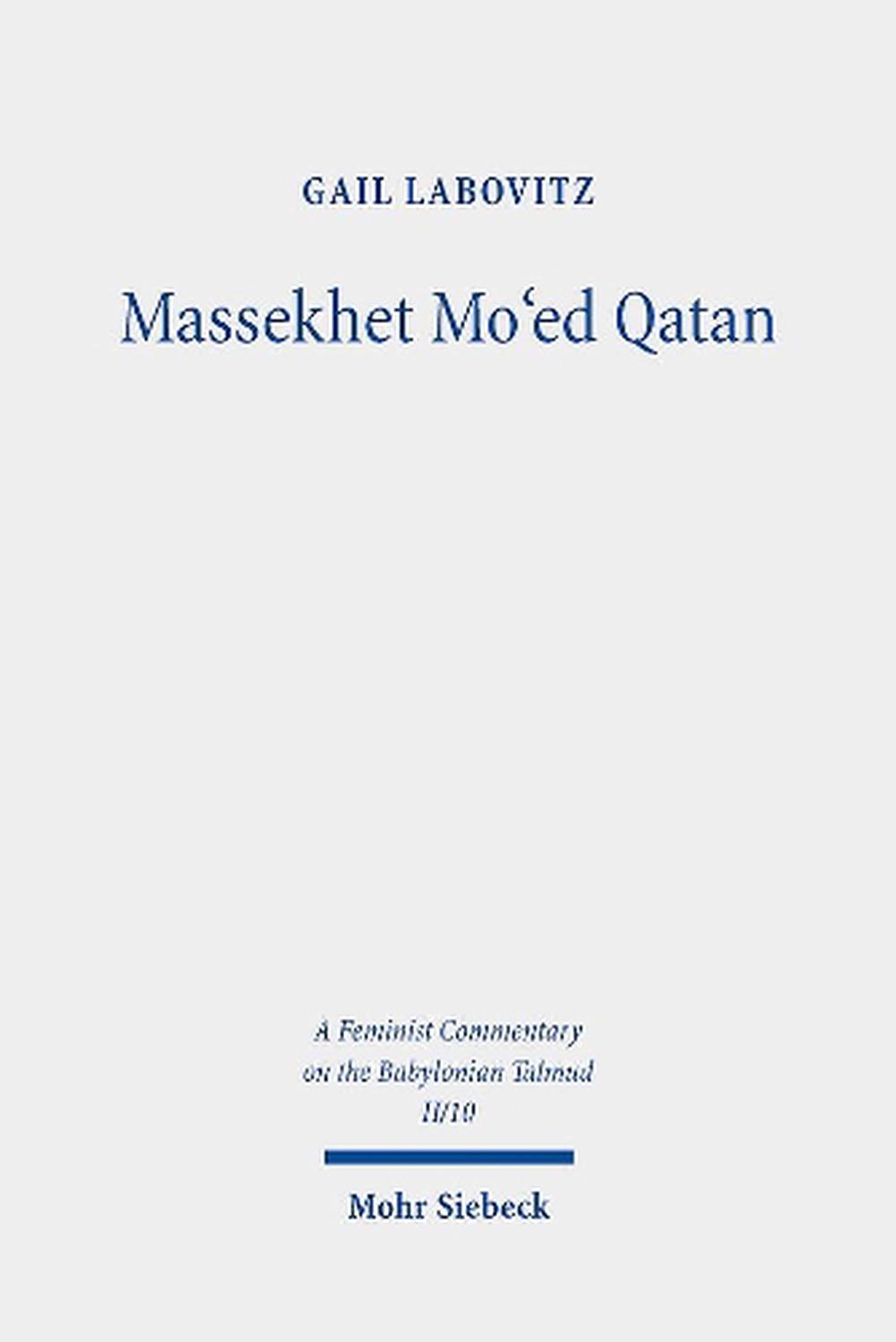 Massekhet Mo'ed Qatan, 9783161582820
