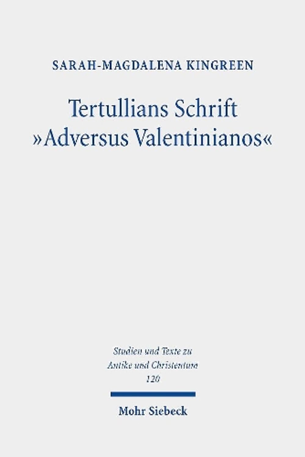 Tertullians Schrift 