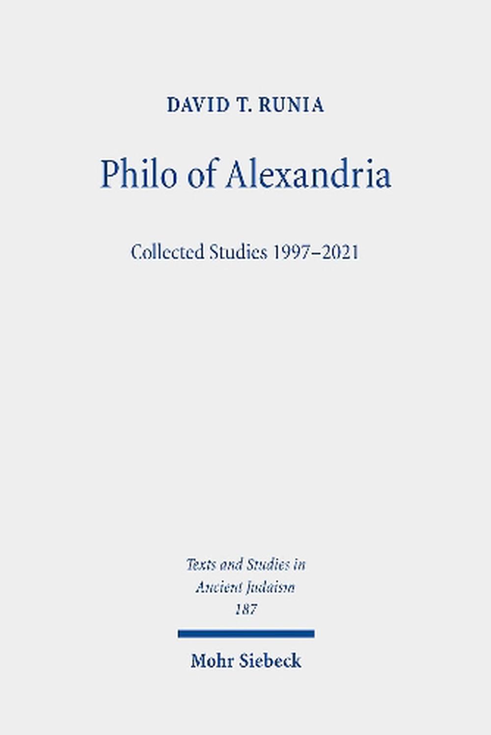 Philo of Alexandria, 9783161618765