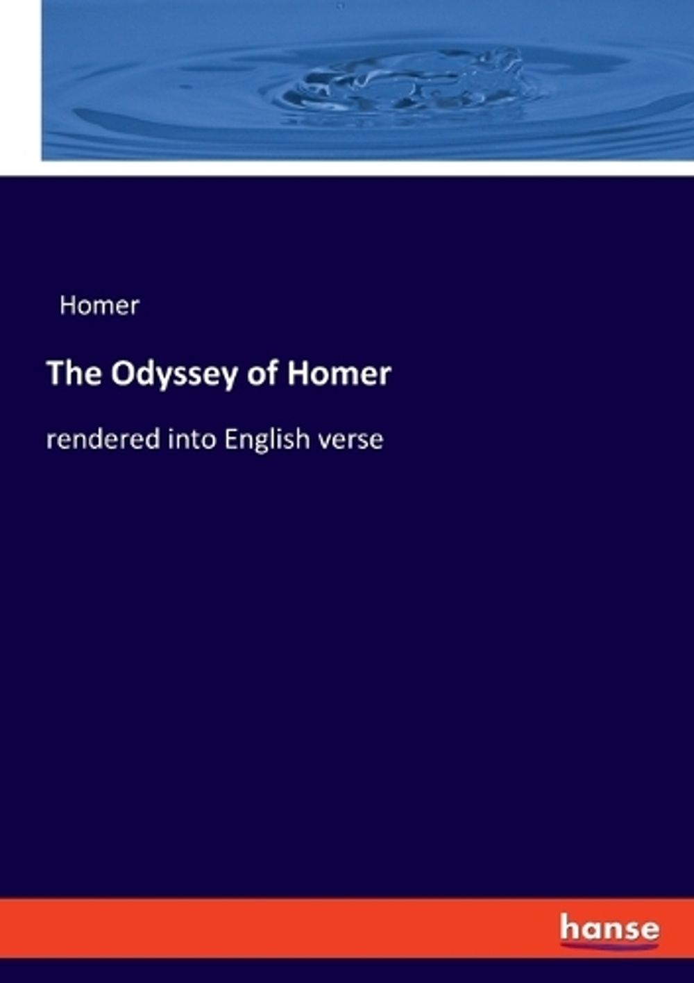 The Odyssey of Homer by Homer, Paperback, 9783348021708 | Buy online at ...
