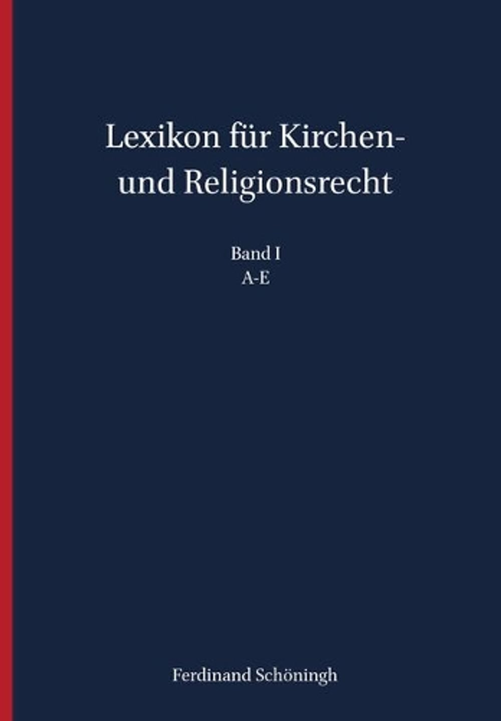 Lexikon Für Kirchen- Und Religionsrecht by Heribert Hallermann - ISBN: 9783506786371