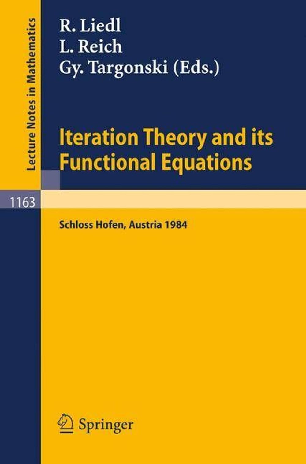 Iteration Theory and its Functional Equations, 1985th Edition by Roman ...