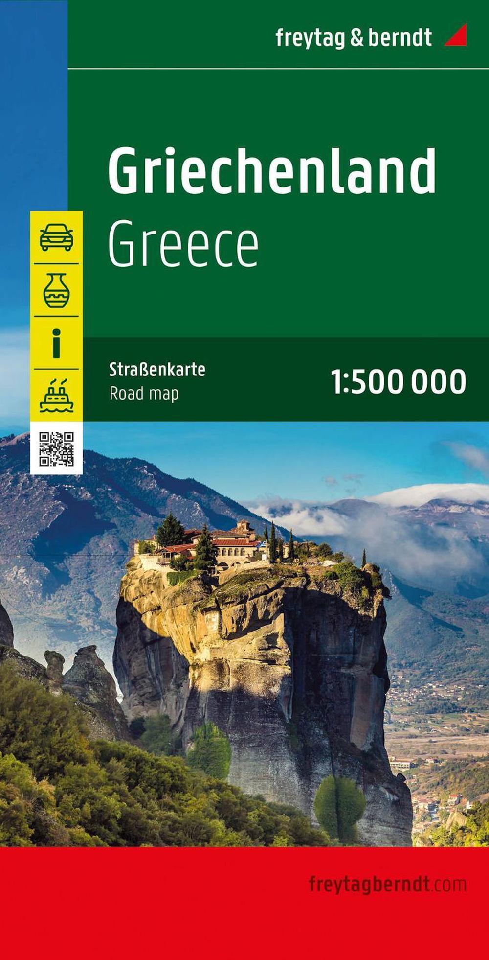 Greece Road Map 1:500,000, 9783707921779