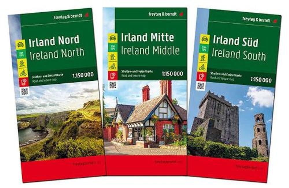 Ireland Automap 3 Map Set 1:150.000 by Freytag-Berndt, Folded ...