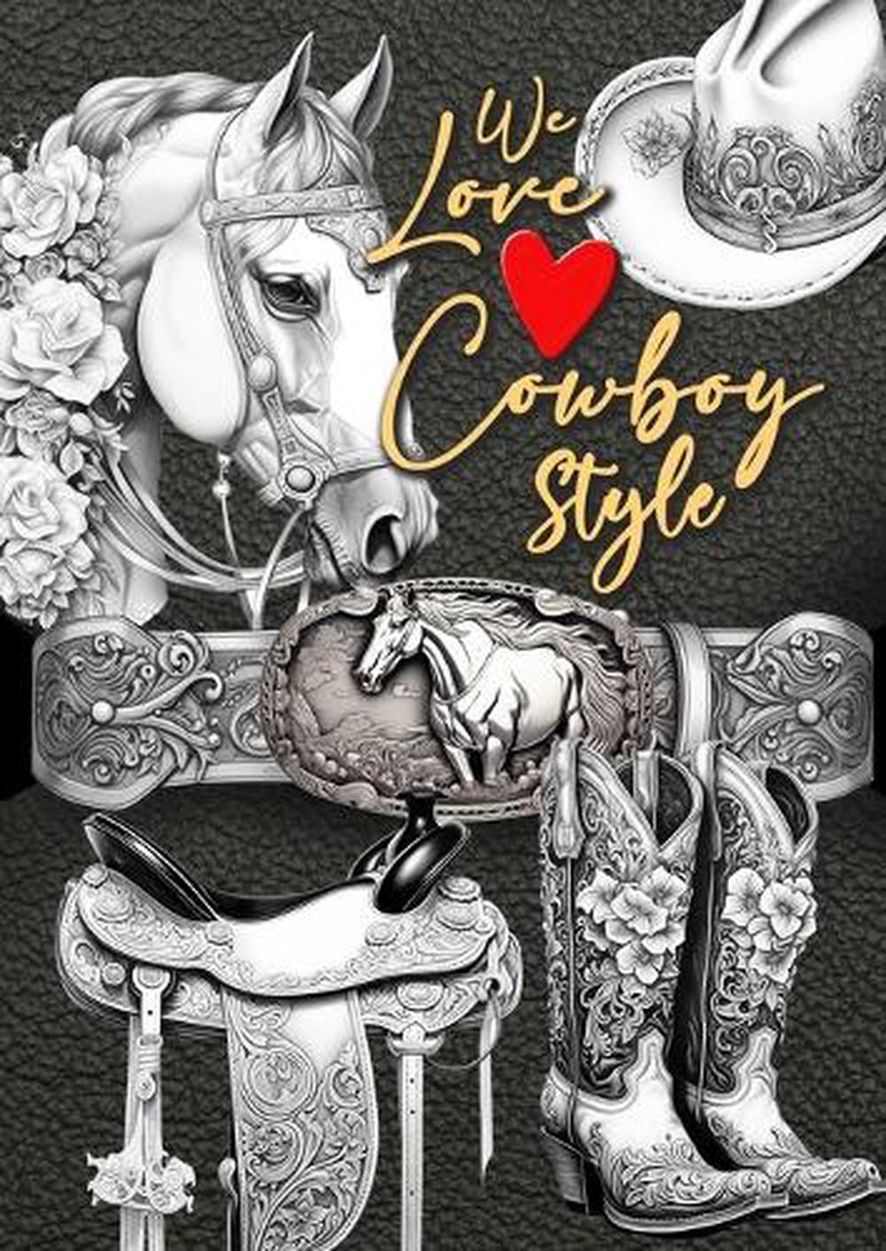 We love Cowboy Style Coloring Book for Adults by Monsoon Publishing - ISBN: 9783758442100