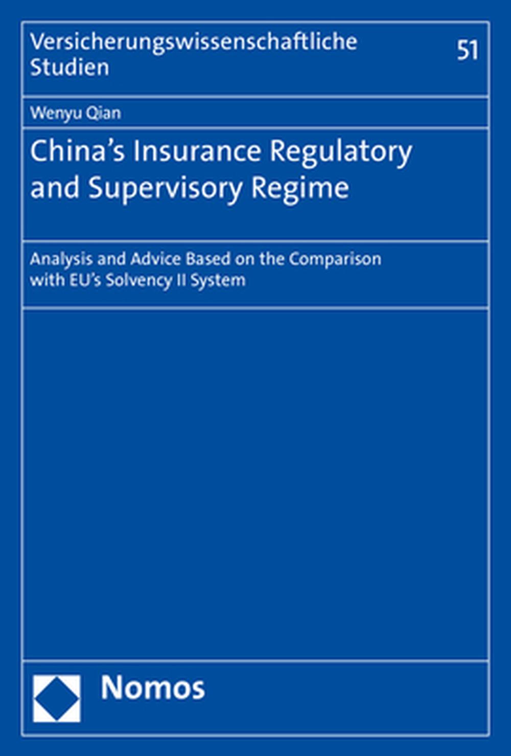 China's Insurance Regulatory and Supervisory Regime, 9783848762811
