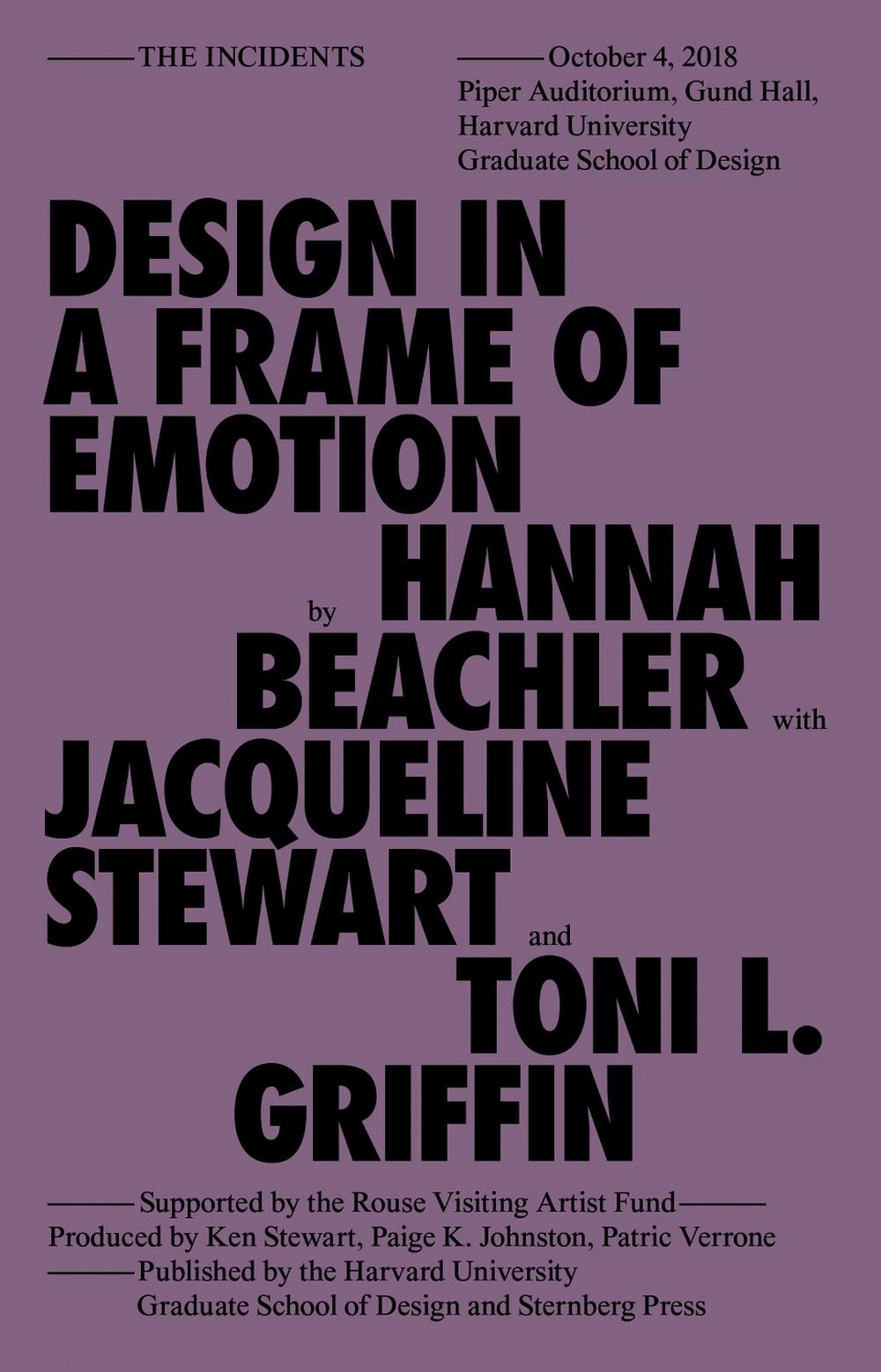 Design in a Frame of Emotion by Hannah Beachler - ISBN: 9783956795596