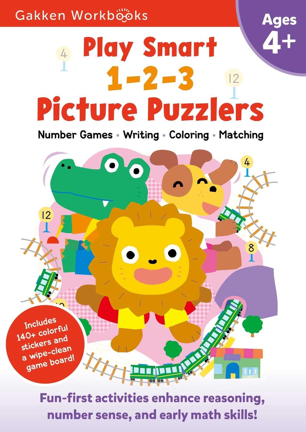 Play Smart 1-2-3 Picture Puzzlers Age 4+ by Gakken early childhood experts - ISBN: 9784056210323