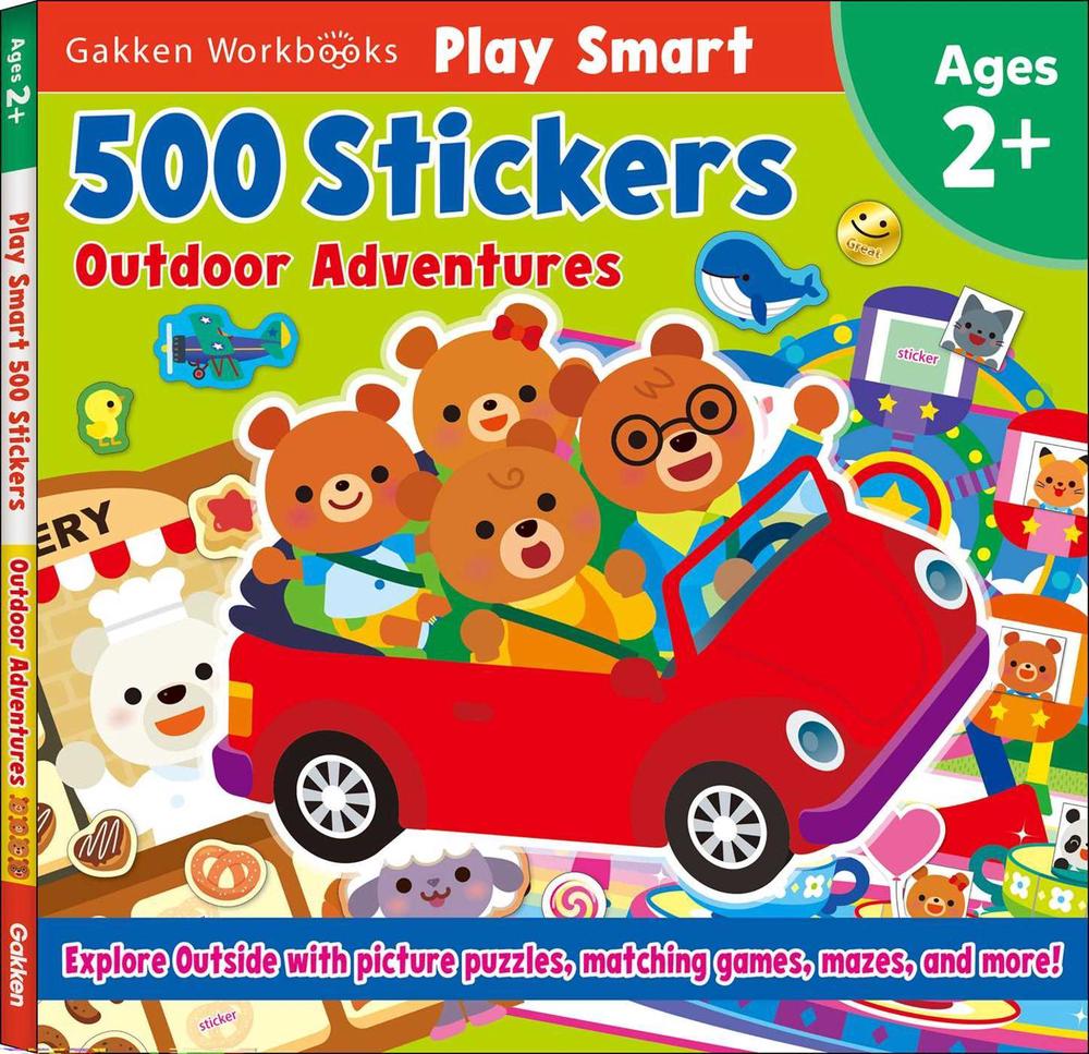 Play Smart 500 Stickers Outdoor Adventures by Gakken early childhood experts - ISBN: 9784056211511