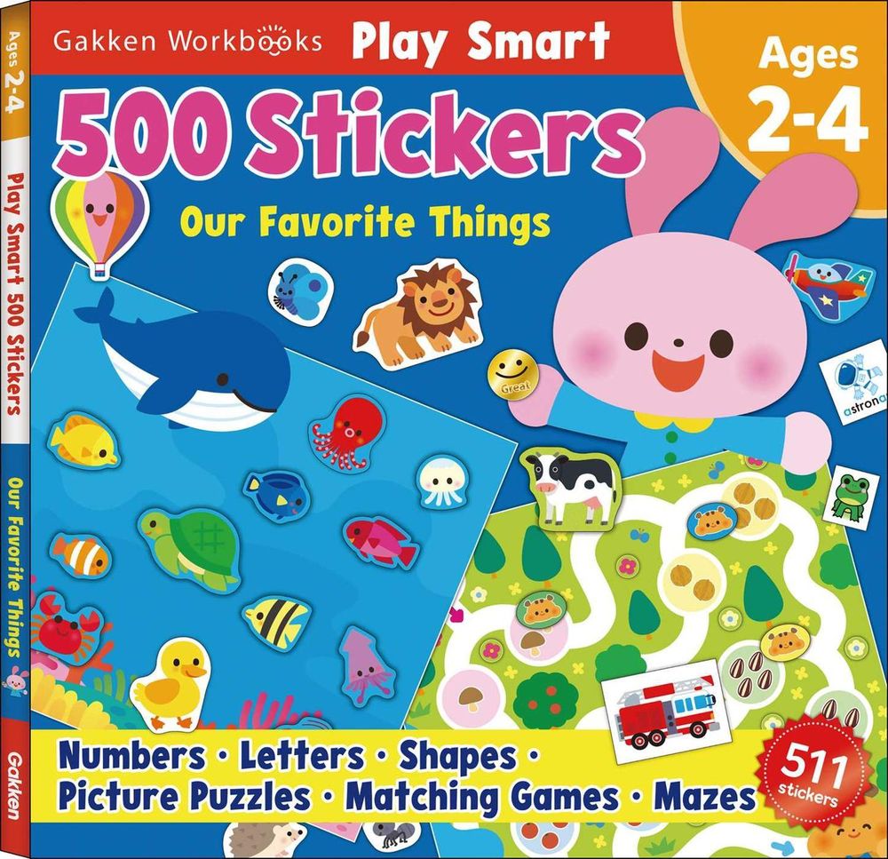 Play Smart 500 Stickers Our Favorite Things by Gakken early childhood experts - ISBN: 9784056212372