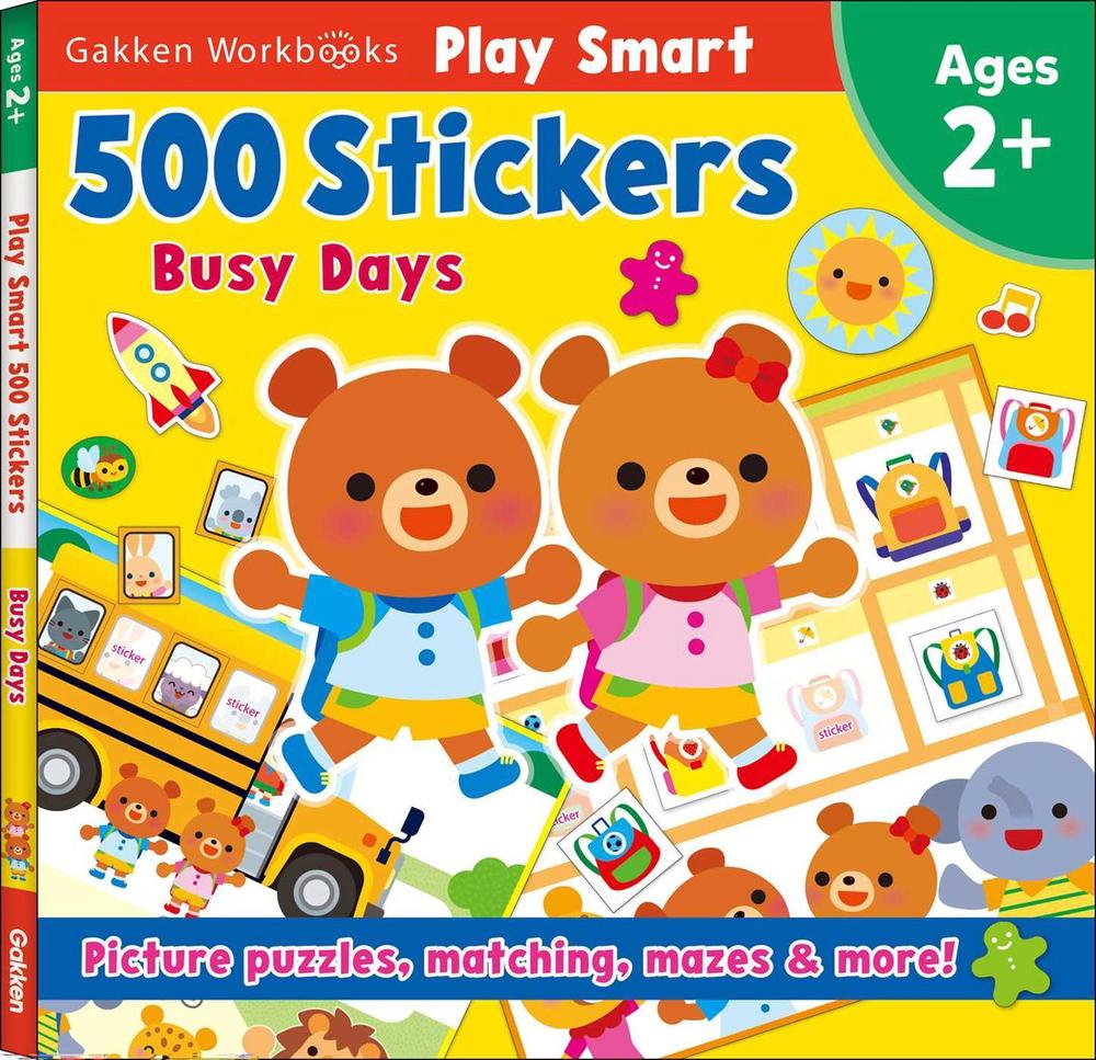 Play Smart 500 Stickers Busy Days by Gakken early childhood experts - ISBN: 9784056212433