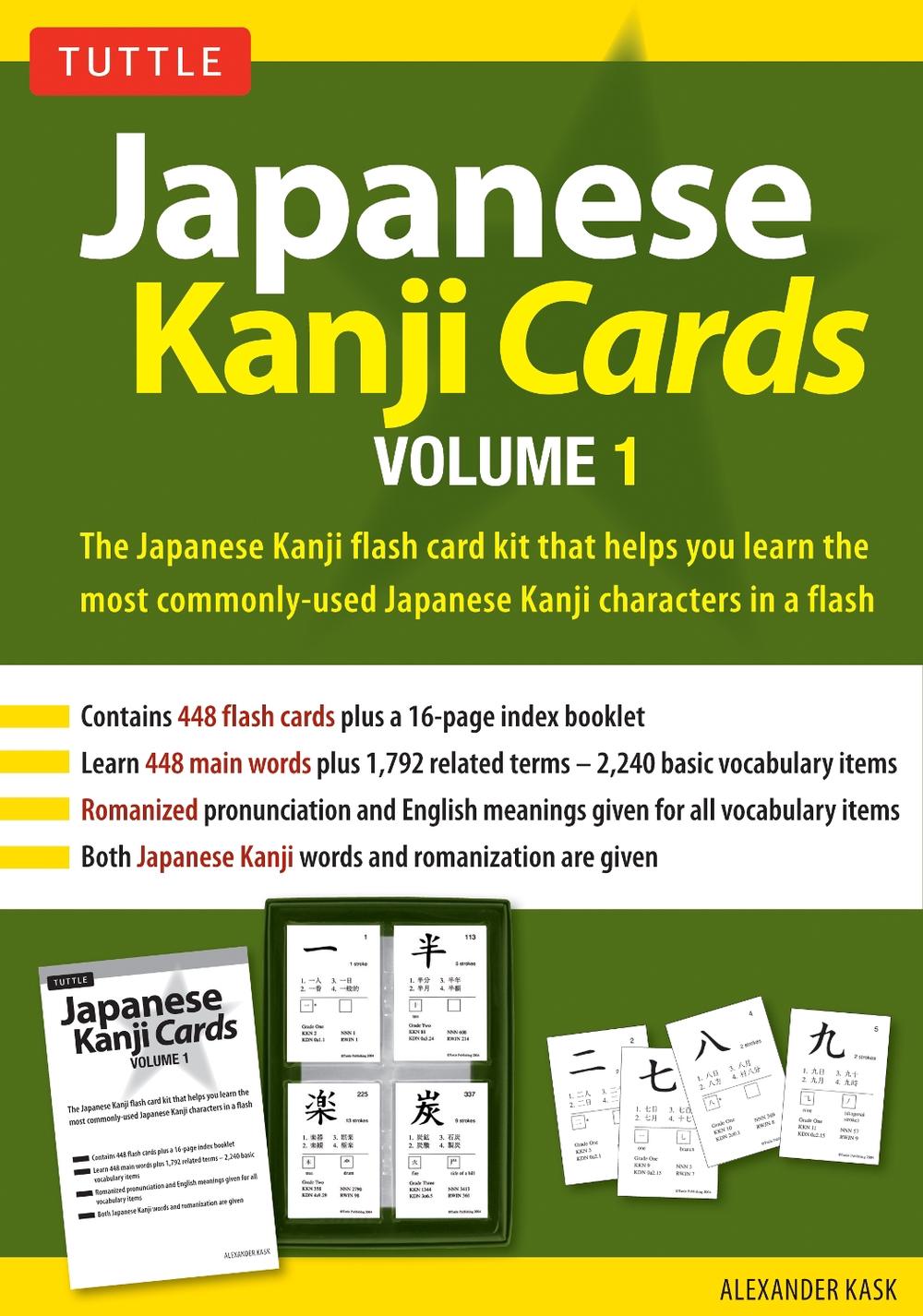 Japanese Kanji Cards Kit Volume 1, 9784805314159