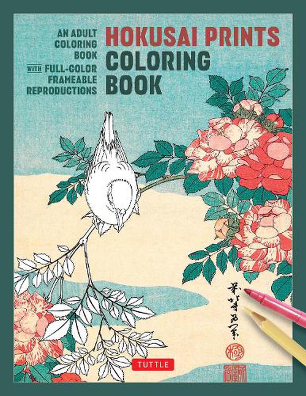 Hokusai Prints Coloring Book, 9784805320600