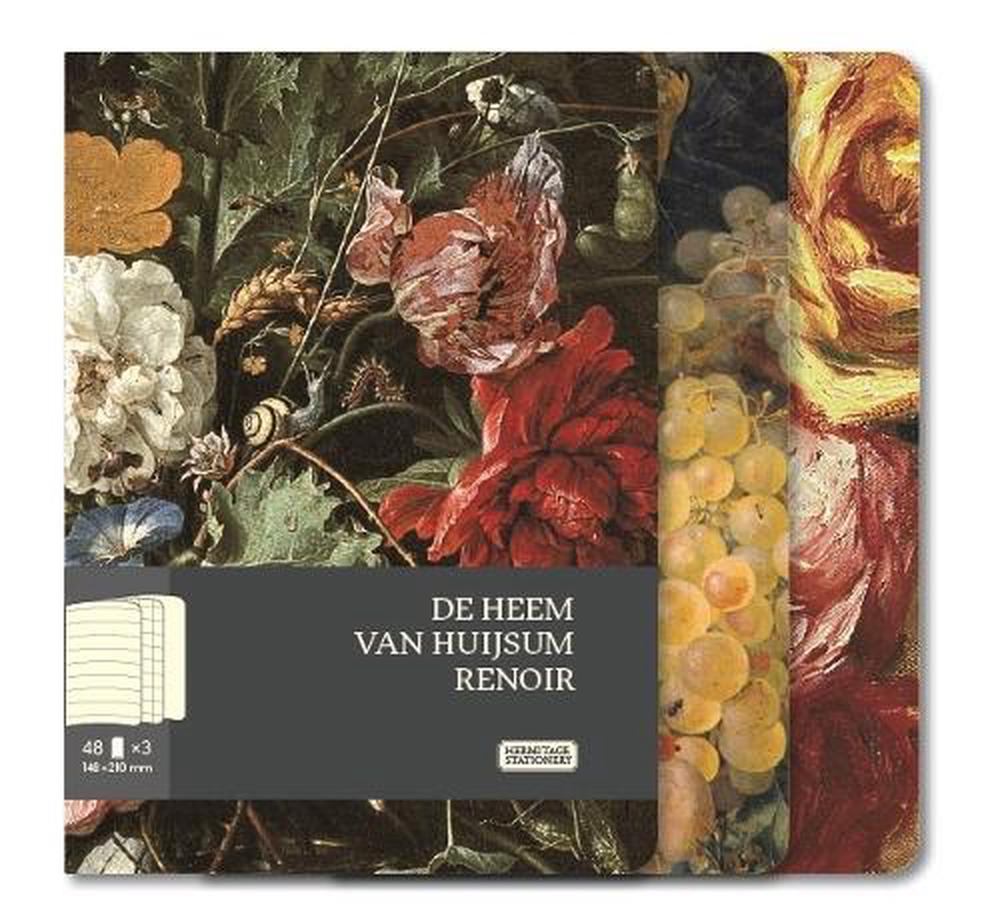 Arca Notebooks de Heem, van Huijsum, Renoir (Set of 3, Large), 9785912082948
