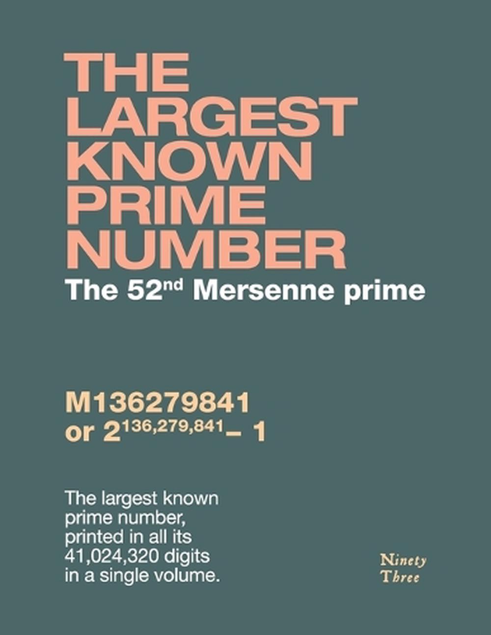 The largest known prime number, 9786501195544